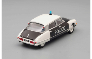 CITROEN DS21 Police, Полицейские Машины Мира 27, черно-белый