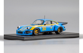 PORSCHE 911 Carrera RSR #30 Winner 12H Sebring 1977 G. Dyer - B. Frisselle, blue / yellow