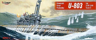 Сборная модель U-803 typ U-IX A Turm I