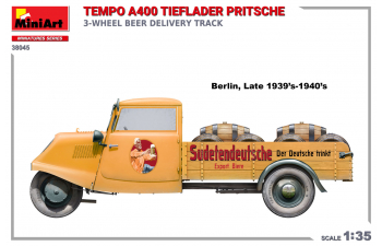 Сборная модель TEMPO A400 Lieferwagen 3-wheels Beer Delivery Truck (1962)