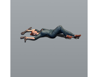 Фигура 767 Женщина автомехaник 3 (масштаб 1:24), окрашенная