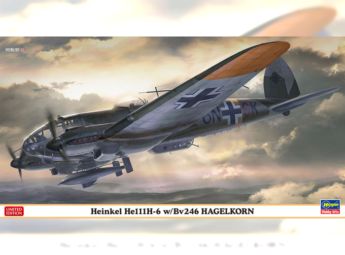 Сборная модель Самолет Heinkel He111H-6 w/ Bv246 HAGELKORN