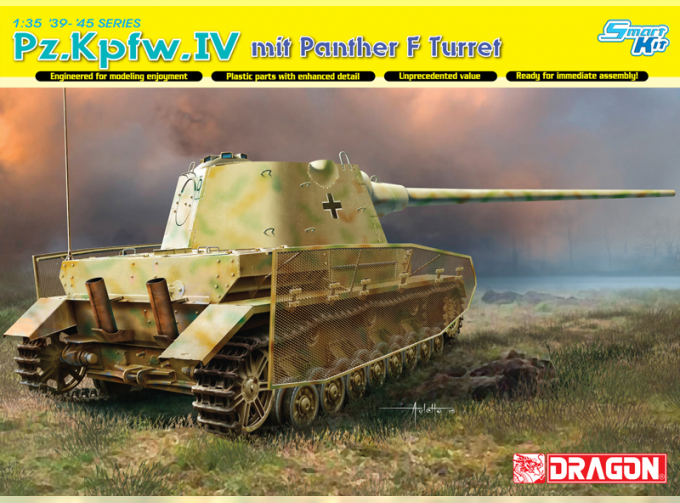 Сборная модель Танк Pz.Kpfw.IV mit Panther F Turret