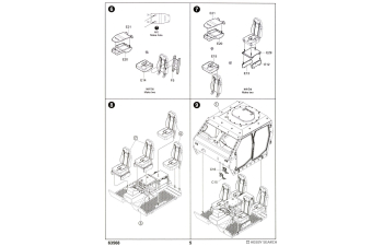 Сборная модель Автомобиль повышенной защищенности M1280 LMTV + полуприцеп M1101