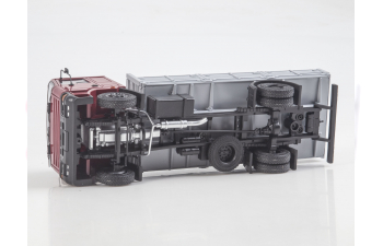 Камский грузовик 5315М бортовой грузовик, бордовый / серый