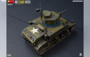 Сборная модель M3 Stuart Diesel Military 1945