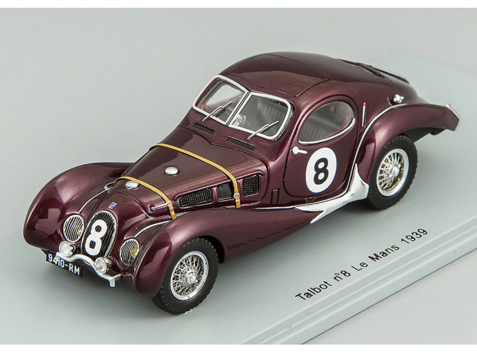 TALBOT #8 P. de Massa - J-N Mahe LM (1939), burgundy