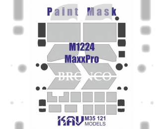 Маска окрасочная остекление М1224 Max Pro MRAP (Bronco)