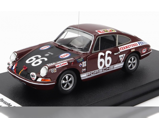 PORSCHE 911t Team Egreteaud №66 24h Le Mans (1969) J.Egreteaud - R.Lopez, Bordeaux Black