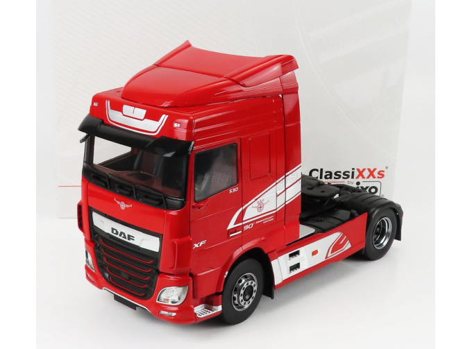 DAF XF SPACE CAB TRACTOR TRUCK 2-ASSI (2018), RED WHITE