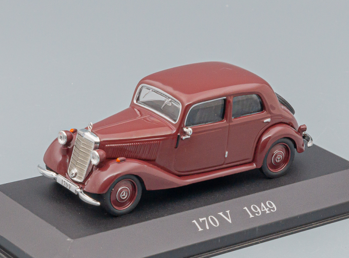 MERCEDES-BENZ 170V (1949), Mercedes-Benz Offizielle Modell-Sammlung 26, вишневый