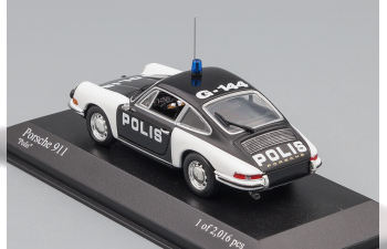 PORSCHE 911 Polis Швеция (1970), black / white