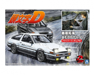 Сборная модель Toyota Trueno AE86 Fujiwara Takumi (Project-D Ver.) with Figure