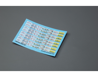 Декаль Номерные знаки США (Калифорния, Техас)