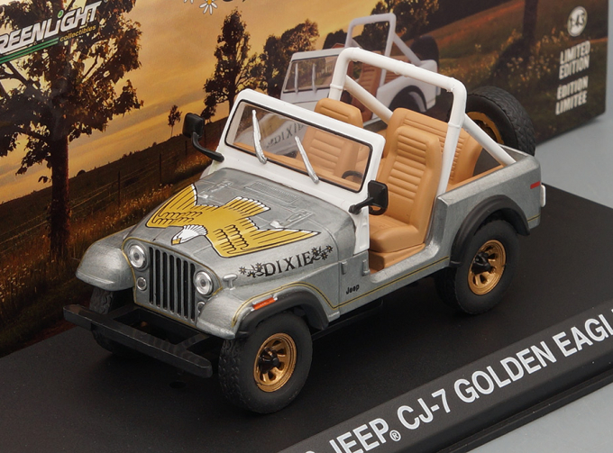 JEEP CJ-7 4х4 "Golden Eagle Dixie" 1979 White (Greenlight!)