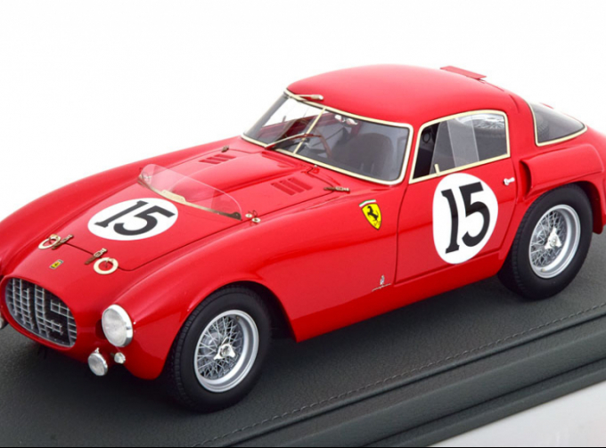 FERRARI 340mm 4.1l V12 S/n0320 Team Scuderia Ferrari N 15 24h Le Mans (1953) P.marzotto - G.marzotto - Con Vetrina - With Showcase, Red