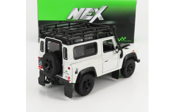 LAND ROVER Land Defender 90 With Roof Rack (1984), White Black