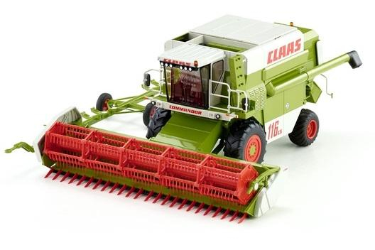 CLAAS Commandor 116CS combine harvester, green/red