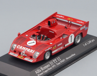 ALFA ROMEO 33 TT 12 Winner Coppa Florio 1973, red