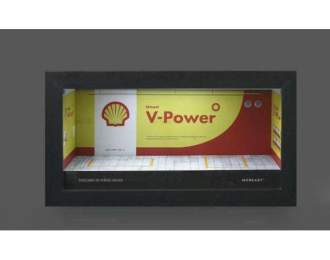Diorama *Shell garage*, yellow/red