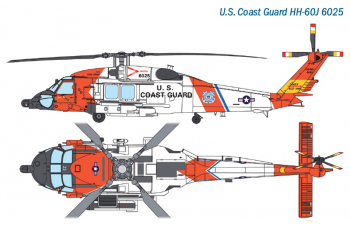 Сборная модель Вертолет береговой охраны HH-60J U.S.