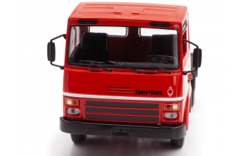 BERLIET TR 280 седельный тягач с полуприцепом (Трал), красный