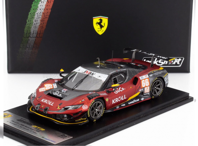 FERRARI 296 Gt3 3.0l Turbo V6 Team Jmw Motorsport №66 24h Le Mans (2024) Giacomo Petrobelli - Larry Ten Voorde - Salih Yoluc, Red Black