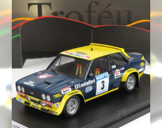 FIAT 131 Abarth №3 Winner Rally 1000 Lakes (1976) M.Alen - I.Kivimaki, Blue Yellow