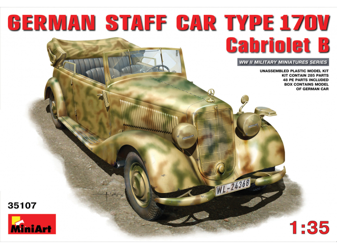 Сборная модель GERMAN CAR TYPE 170V Cabriolet B