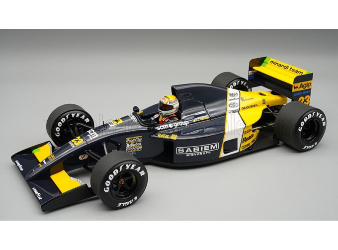 MINARDI F1 M191 FORD №23 MONACO GP (with pilot figure) (1991) Pierluigi Martini