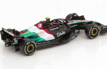 ALFA ROMEO F1 C43 Team Stake N24 Monza Italy Gp (2023) Guanyu Zhou, Black Red White Green