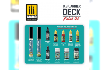 Набор для окраски палубы авианосца США / U.S. Carrier Deck Paint Set