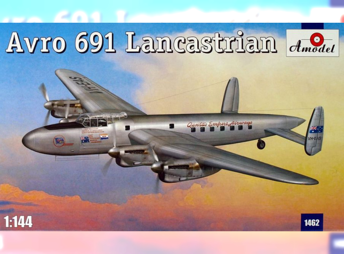 Сборная модель Британский транспортный самолет Avro 691 Lancastrian
