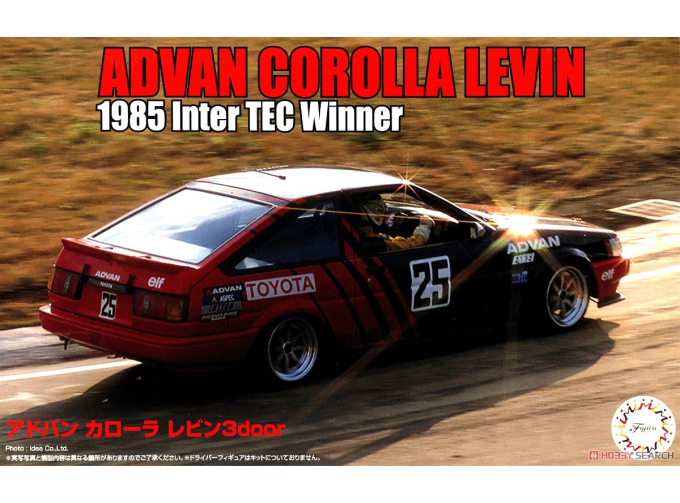 Сборная модель ADVAN Corolla Levin 3door 1985 Inter TEC Winner