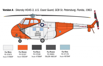 Сборная модель SIKORSKY H04s-3 Has.7 H-19 Helicopter Usa Coast Guard (1963)