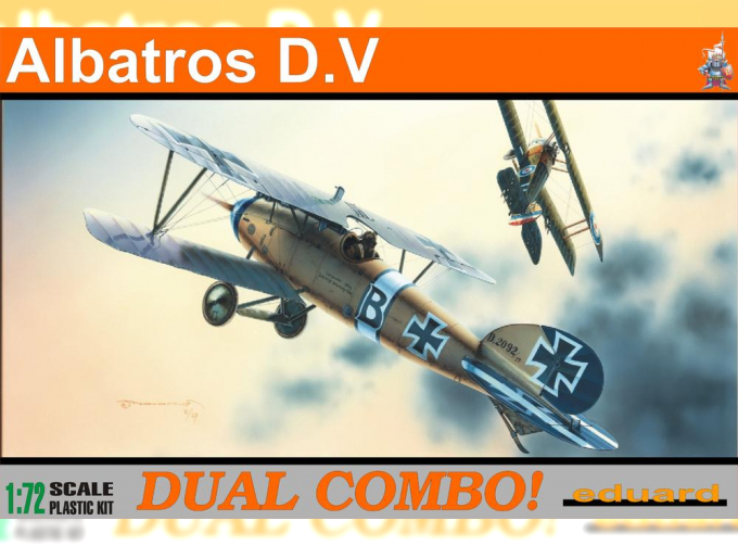 Сборная модель Истребитель Albatros D. V (две модели в одной коробке)