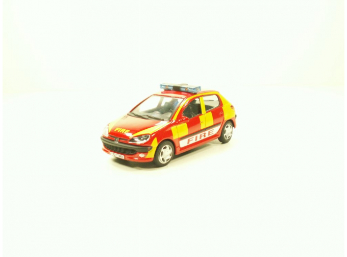 PEUGEOT 206 Fire, Junior Rescue 1:43, красный