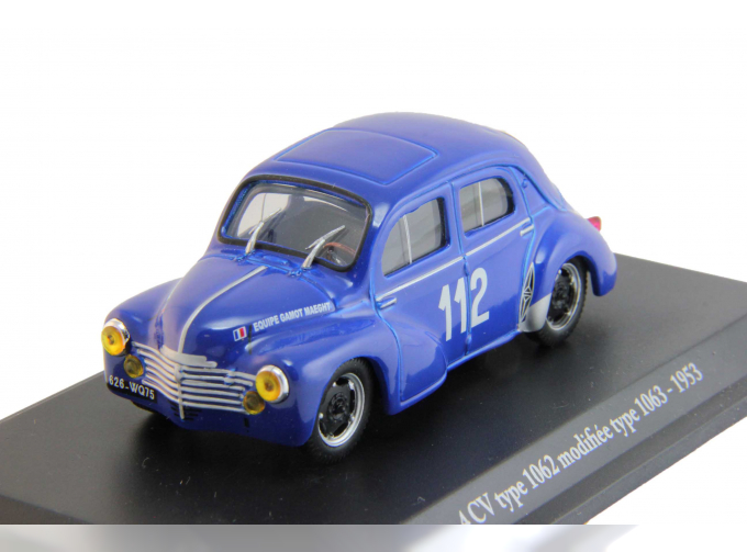 RENAULT 4 CV type 1062 modifiée type 1063 de 1953, серия Renault 4 CV 16, синий