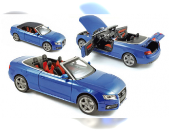 AUDI S5 convertible 2009, sprintblau pearleffect 