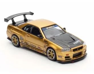 NISSAN Top Secret R34 GT-R, gold
