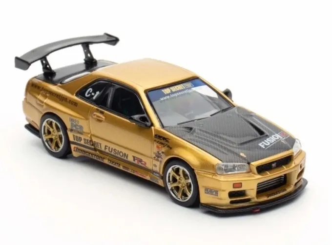 NISSAN Top Secret R34 GT-R, gold