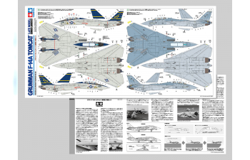 Сборная модель Grumman F-14A Tomcat (Late Model) Carrier Launch Set