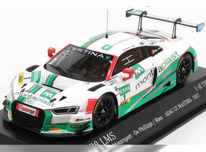 AUDI R8 Lms Ultra Team Montaplast Motorsport N 1 Adac Gt Masters 2017 De Phillippi - Mies, White Green