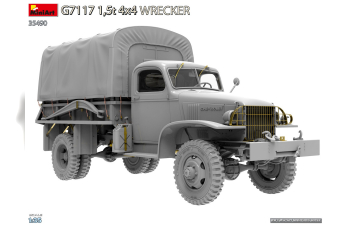 Сборная модель GMC G7117 4x4 Wrecker Tractor Military Truck - Telonato - Wwii - 1943
