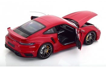 PORSCHE 911 (992) Turbo S Sport Design (2021), red