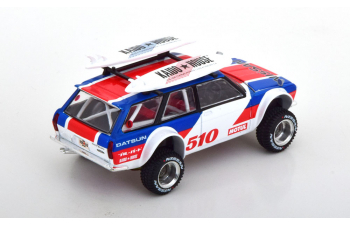 DATSUN 510 Wagon 4x4, white blue red