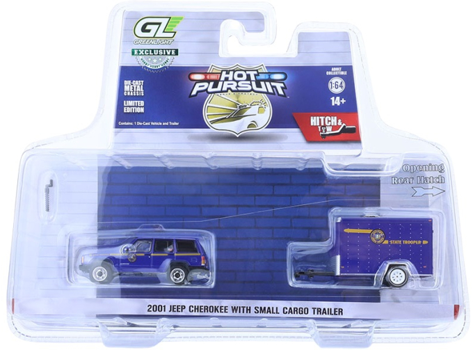 JEEP Cherokee 4x4 "New York State Police" с грузовым прицепом (2001)