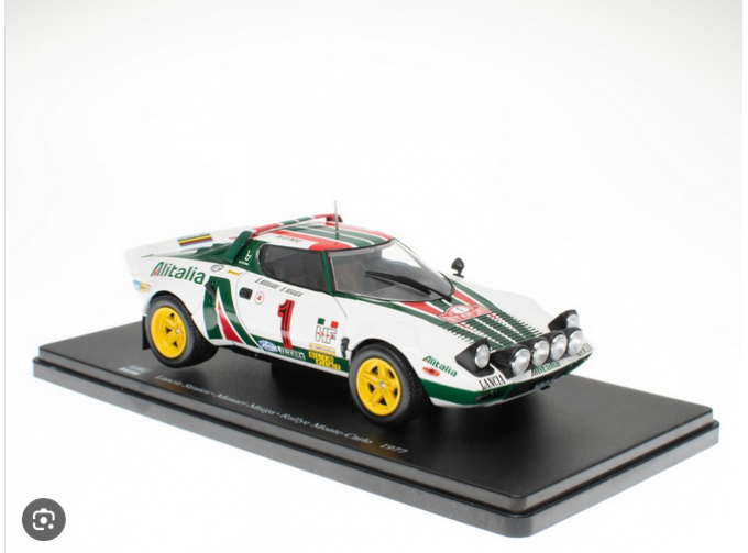 LANCIA Stratos HF #1 "Lancia Alitalia" Winner Rally Monte Carlo 1977 Munari - Maiga