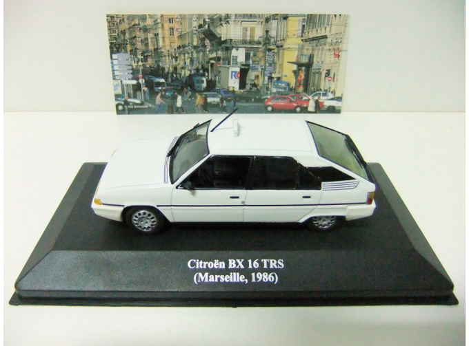 CITROEN BX 16 TRS (Marseille, 1986), Collection Les Taxis du monde, white