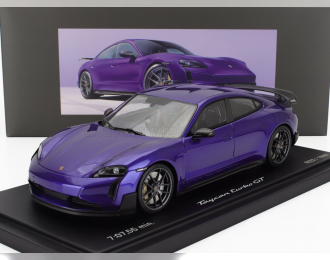 PORSCHE Taycan Turbo Gt (j1.2) Weissach Package (2024) - Con Vetrina - With Showcase, Purple Sky Met